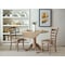 International Concepts Square 42 in Dual Drop Leaf Table with 2 Emily Side Chairs, Washed Gray Taupe, 42 W, 42 L, Wood K09-42DP-C617P - alternate 7